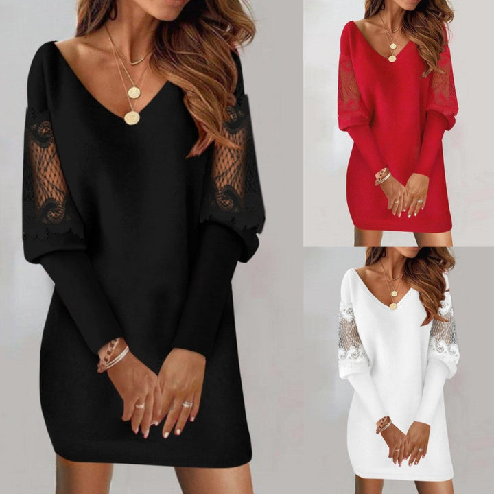 Everly | Dress with Lace Sleeves