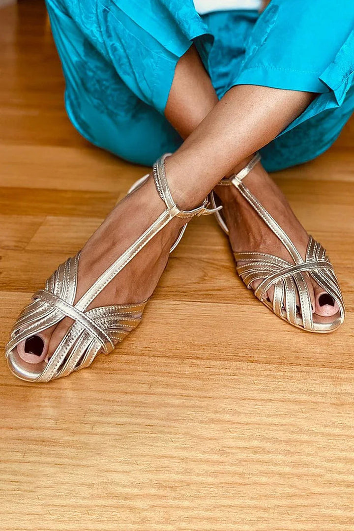 Bella Passo Dorata Gold Sandals
