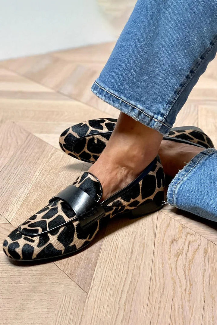 Bella Passo Vittoria Animal Print Loafers