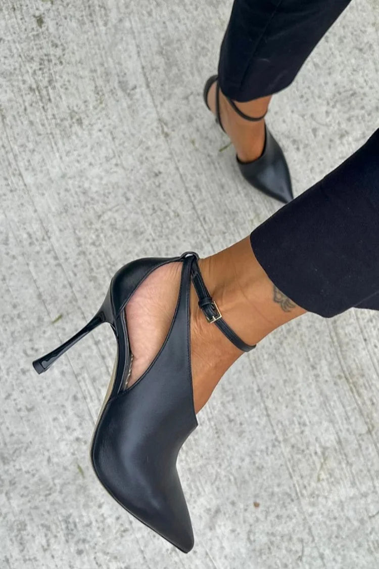 Bella Passo Flavia Pointed Toe Décolleté with Ankle Strap