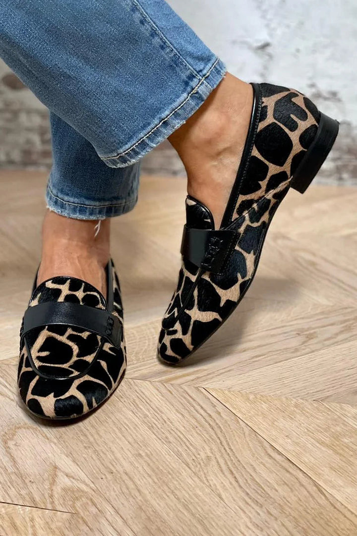 Bella Passo Vittoria Animal Print Loafers