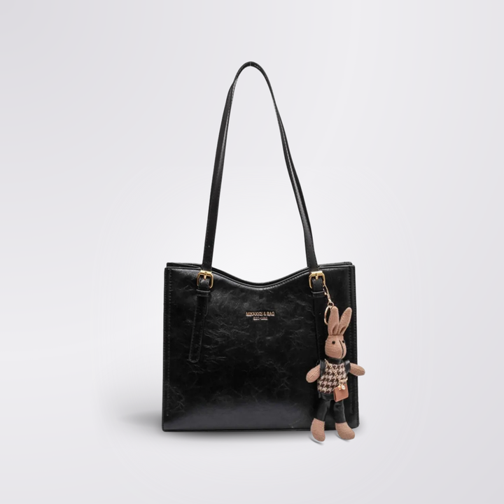 Maison Velora – Classic Structured Bag with Bunny Charm