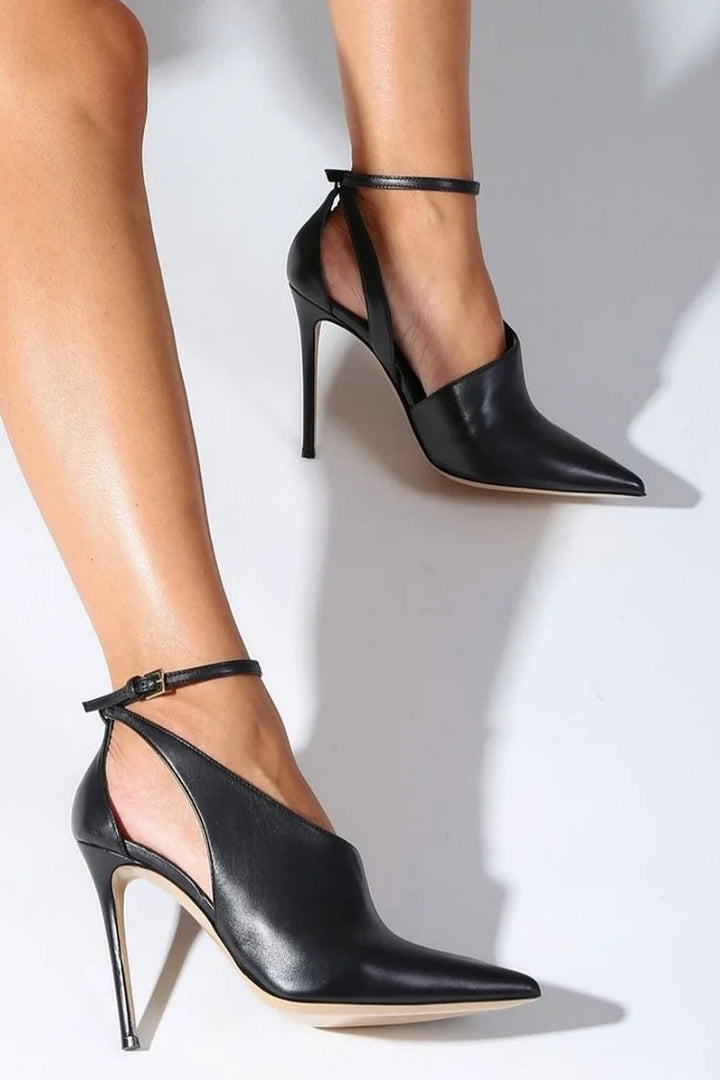 Bella Passo Flavia Pointed Toe Décolleté with Ankle Strap