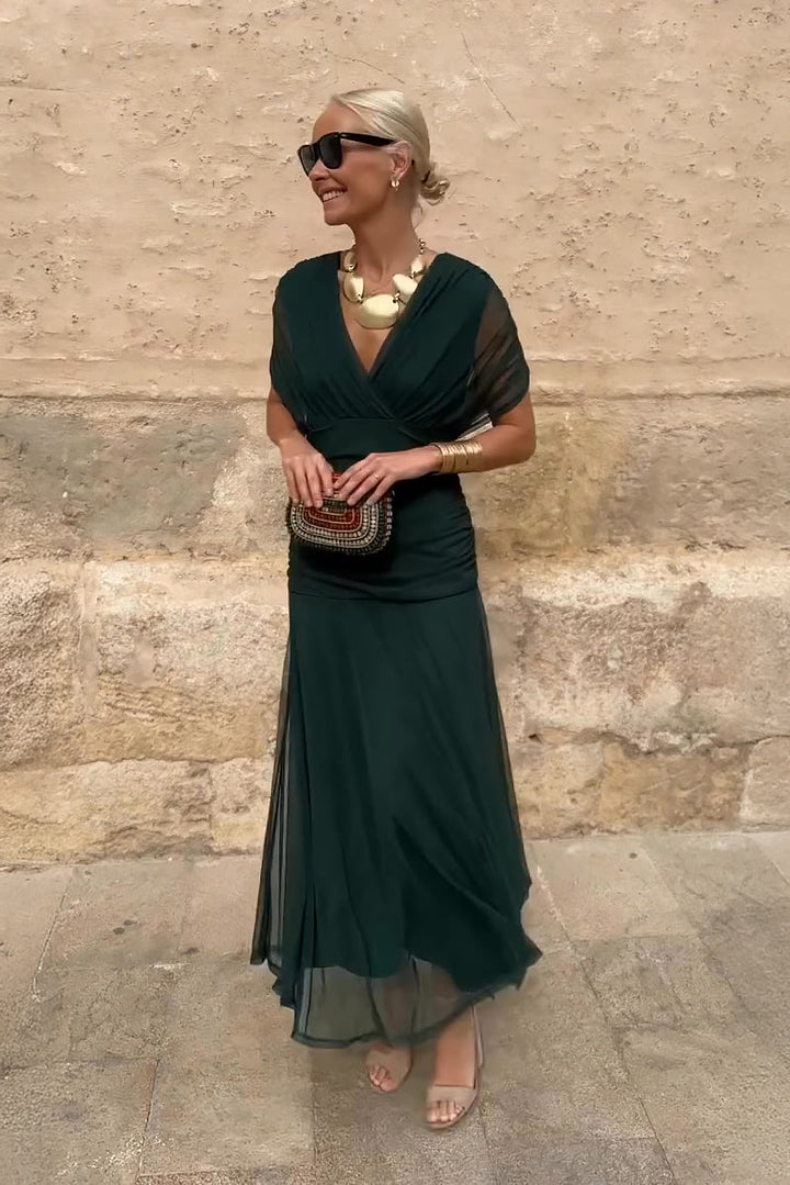 Atelier Nuit – Floral V-Neck Maxi Dress