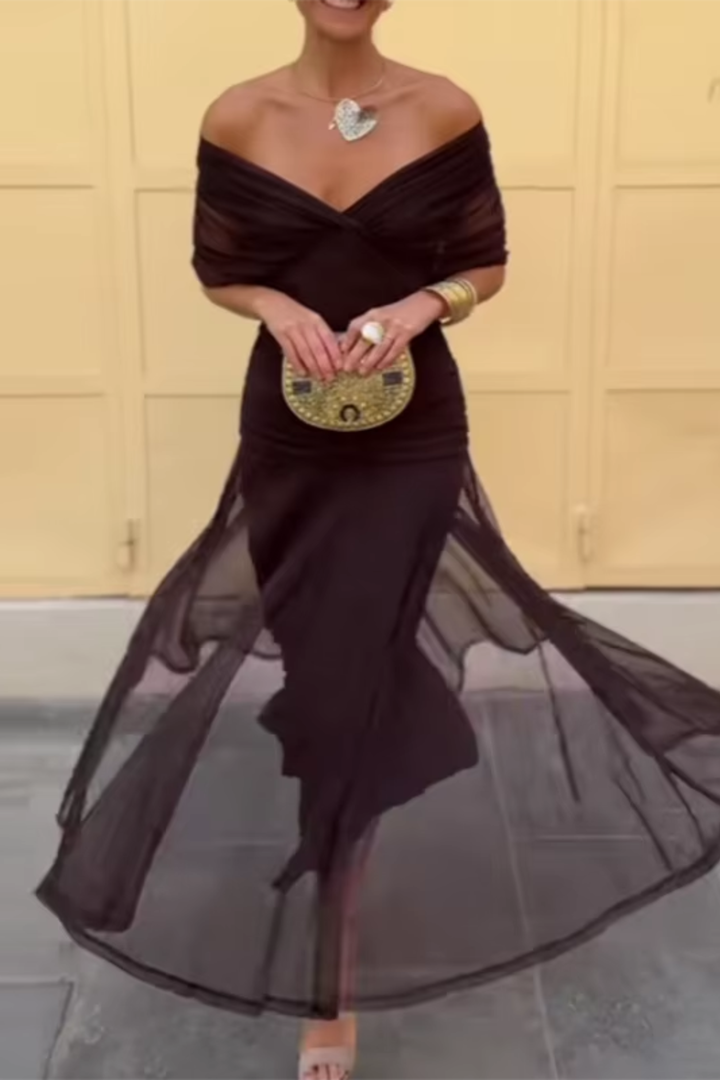 Atelier Nuit – Floral V-Neck Maxi Dress