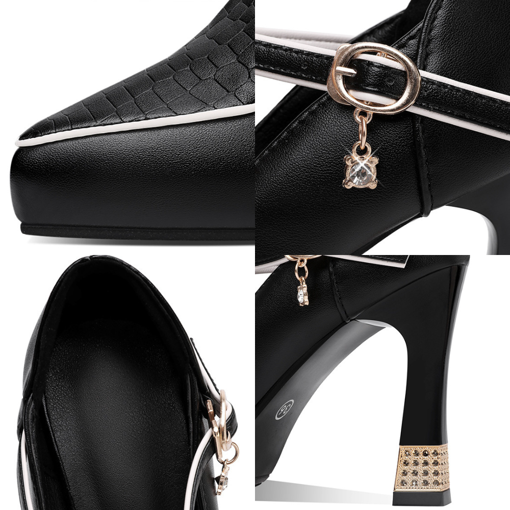 Aurora – T-Bar Jewel Heels
