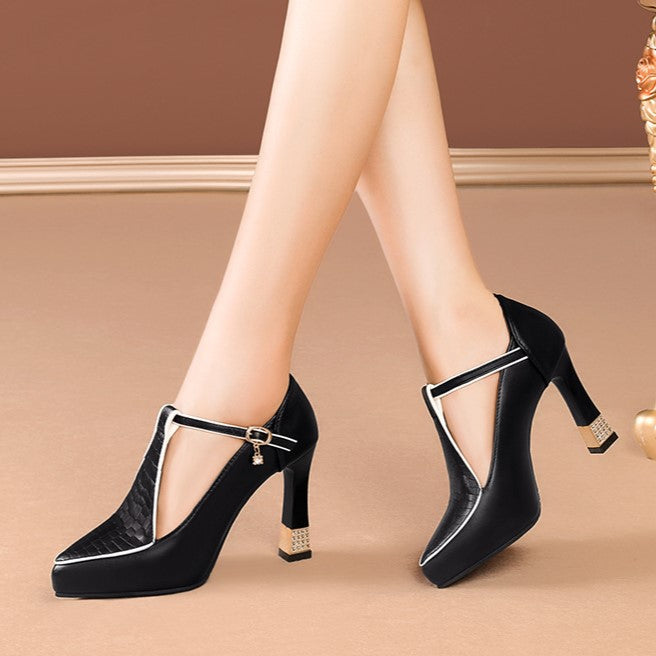 Aurora – T-Bar Jewel Heels