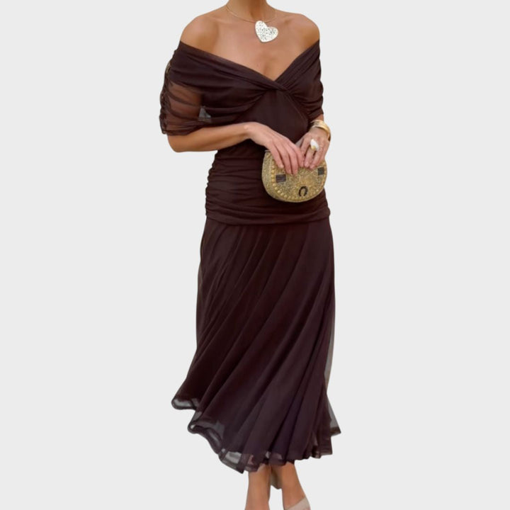 Laluna® | Elegant Dress with V-Neck