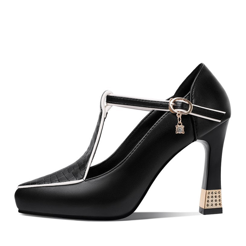 Aurora – T-Bar Jewel Heels