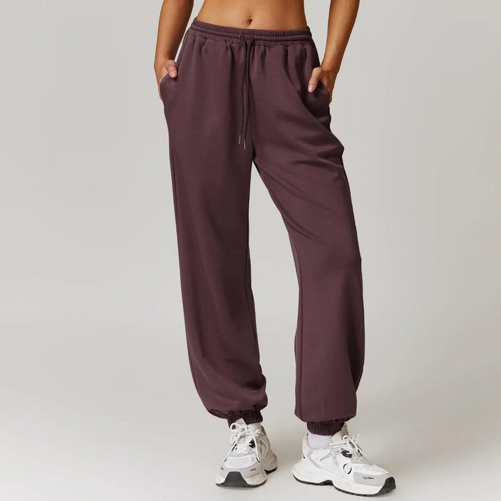 Violet Cotton Joggers