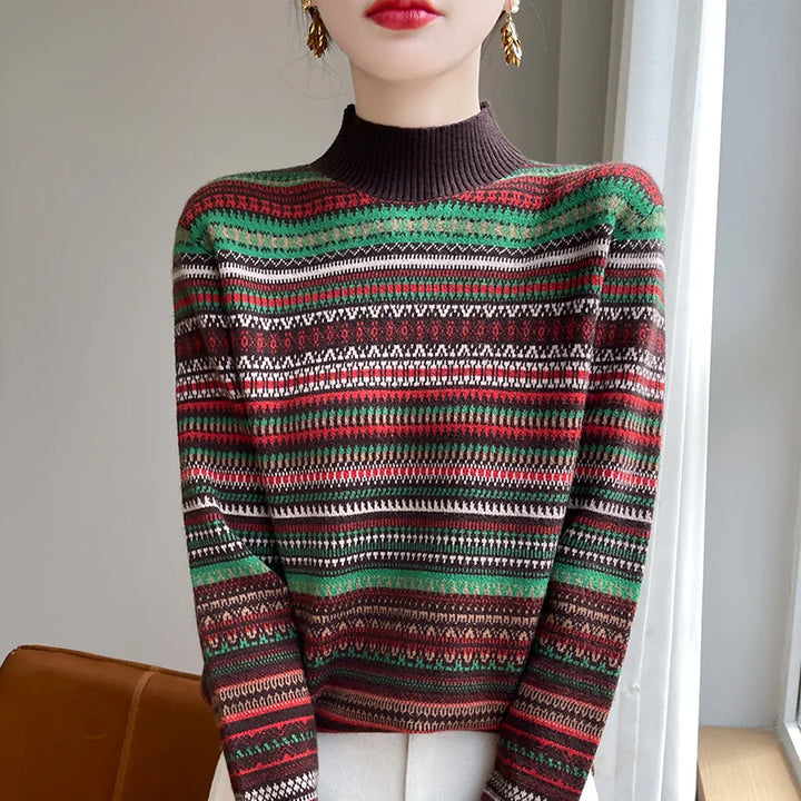 Elysia Wool Stripes Sweater