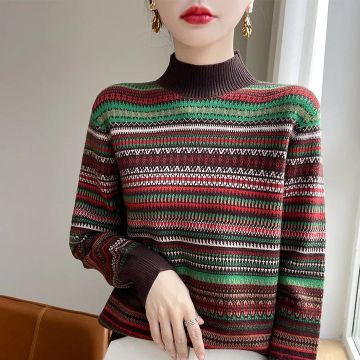 Elysia Wool Stripes Sweater