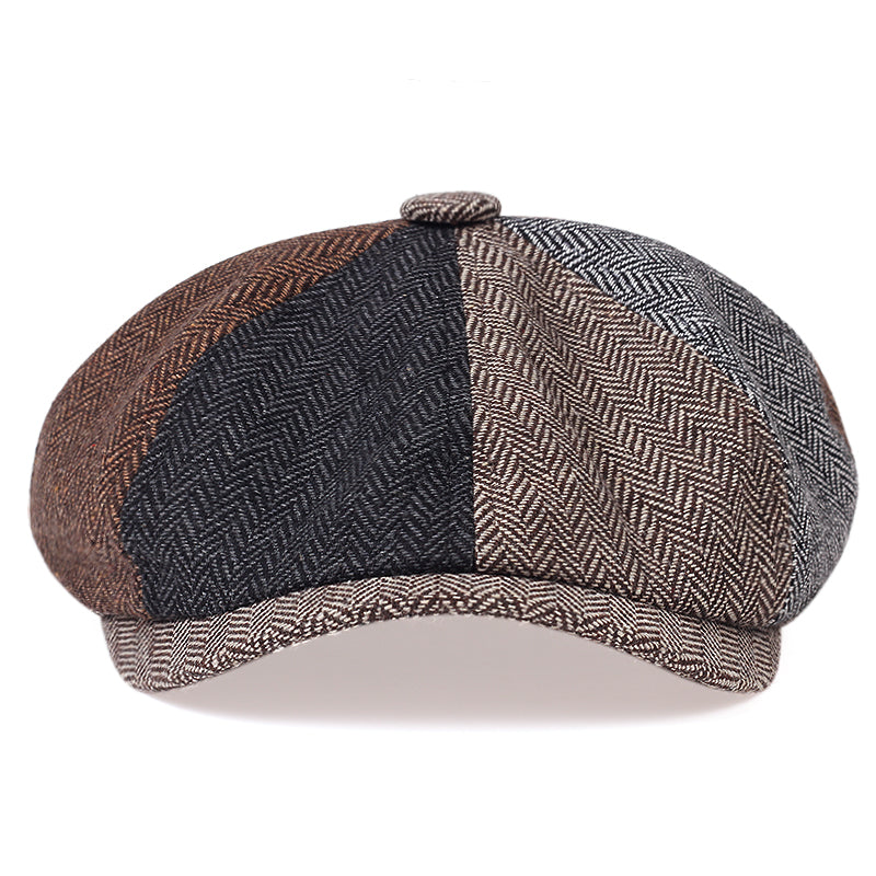 Herringbone Wool Cap