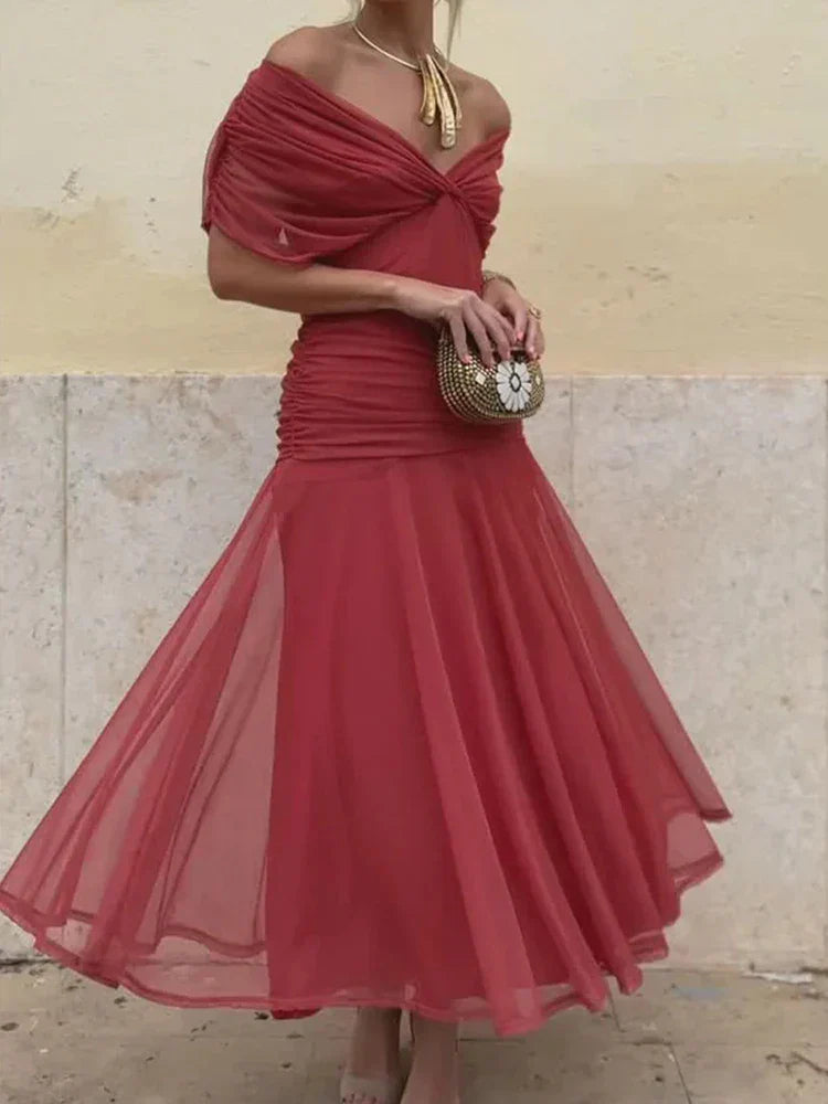 Laluna® | Elegant Dress with V-Neck