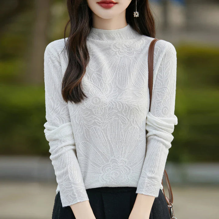 Floral Cashmere Sweater