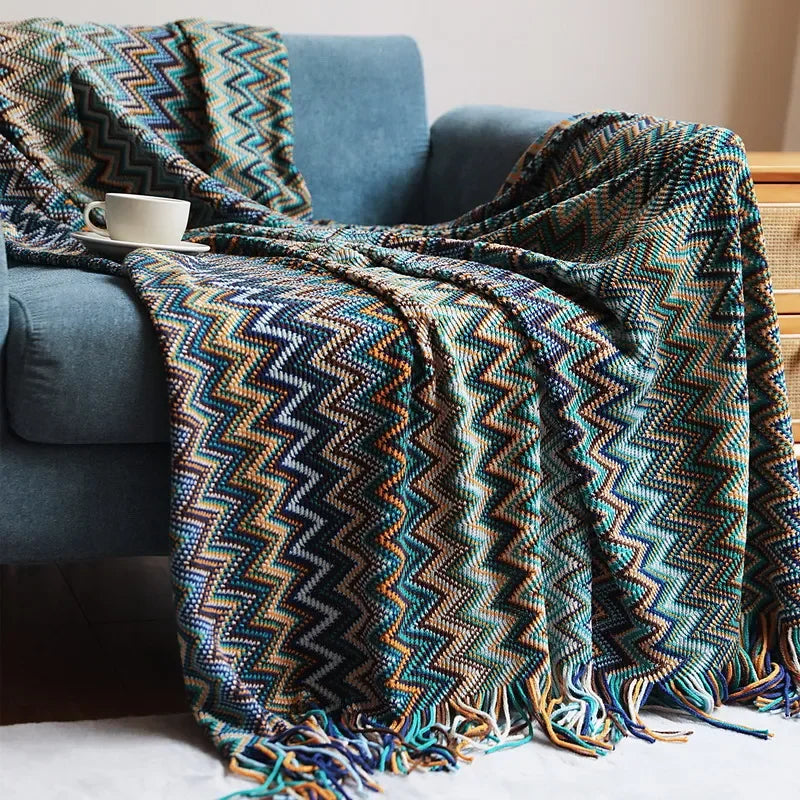 Geometric Throw Blanket