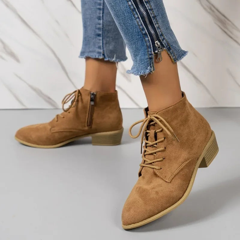 Lace-Up Ankle Boot
