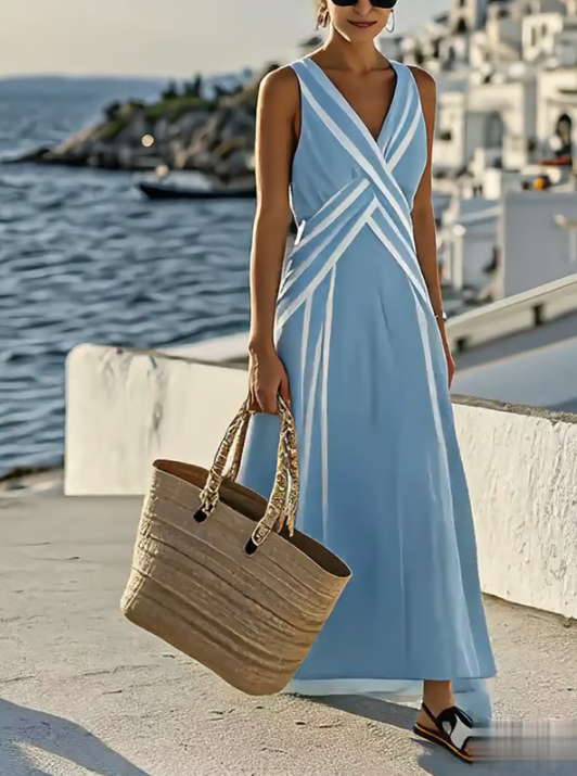 Calista Drape Elegant Cross Dress