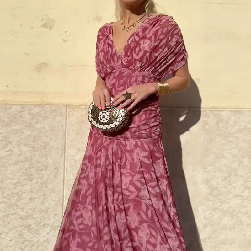 Laluna® | Elegant Dress with V-Neck