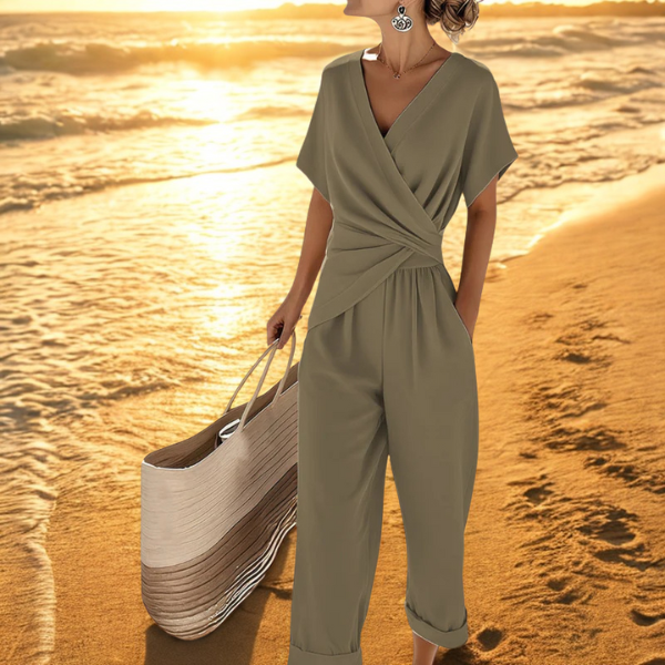 Calista Drape Draped Jumpsuit