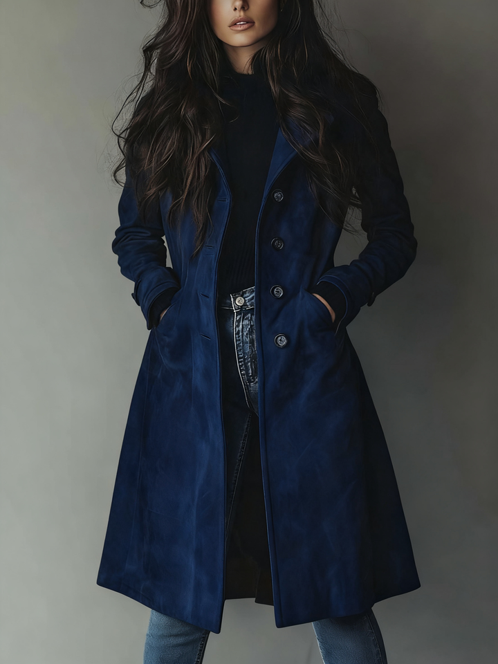 Winslow & Co. | Vintage Style Suede Trench Coat