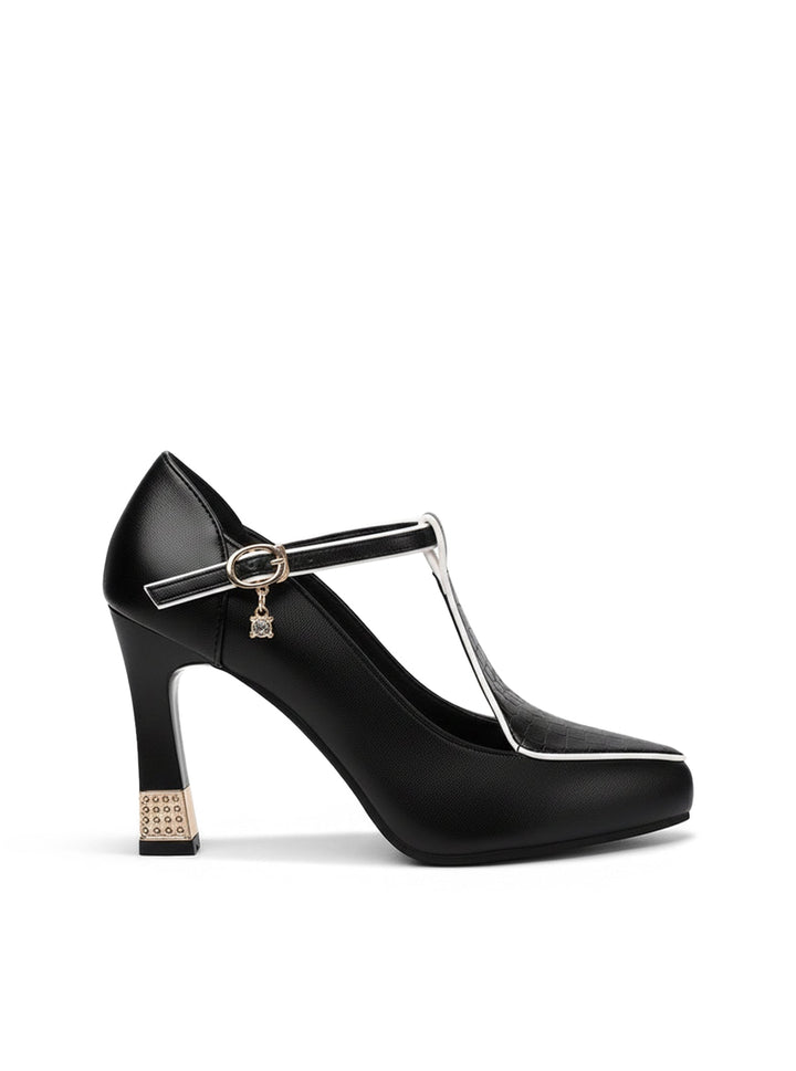 Aurora – T-Bar Jewel Heels