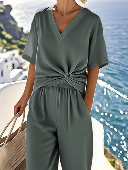 Calista Drape Elegant Set in Premium Style