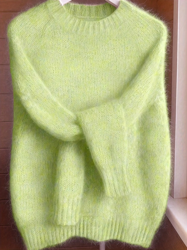 Cloud Knit Sweater | Fluorescent Green
