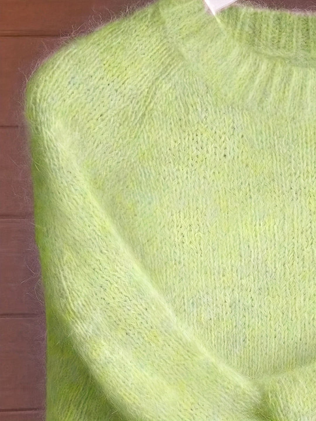 Cloud Knit Sweater | Fluorescent Green