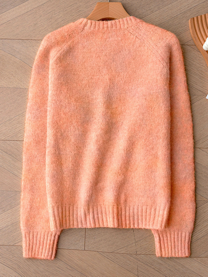 Cloud Knit Sweater | Coral Orange