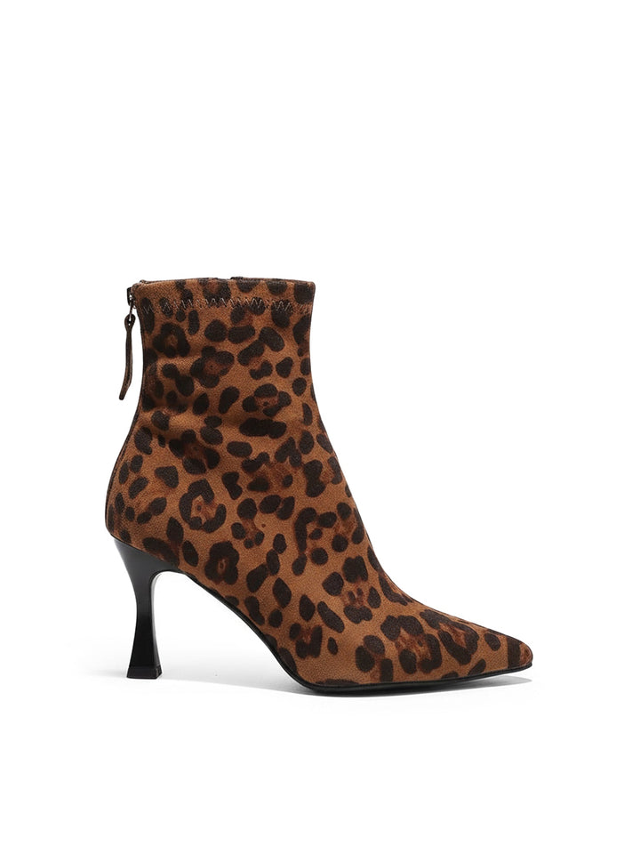 Elara | Elegant Pointed Ankle Boots with Slim Heel