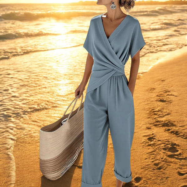Calista Drape Draped Jumpsuit