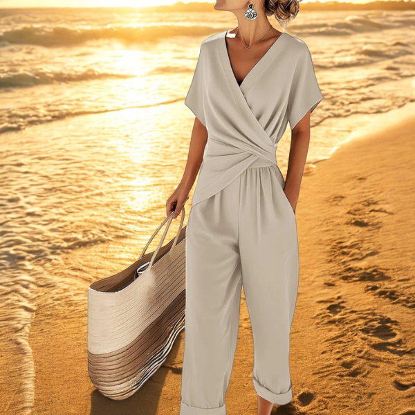 Calista Drape Draped Jumpsuit