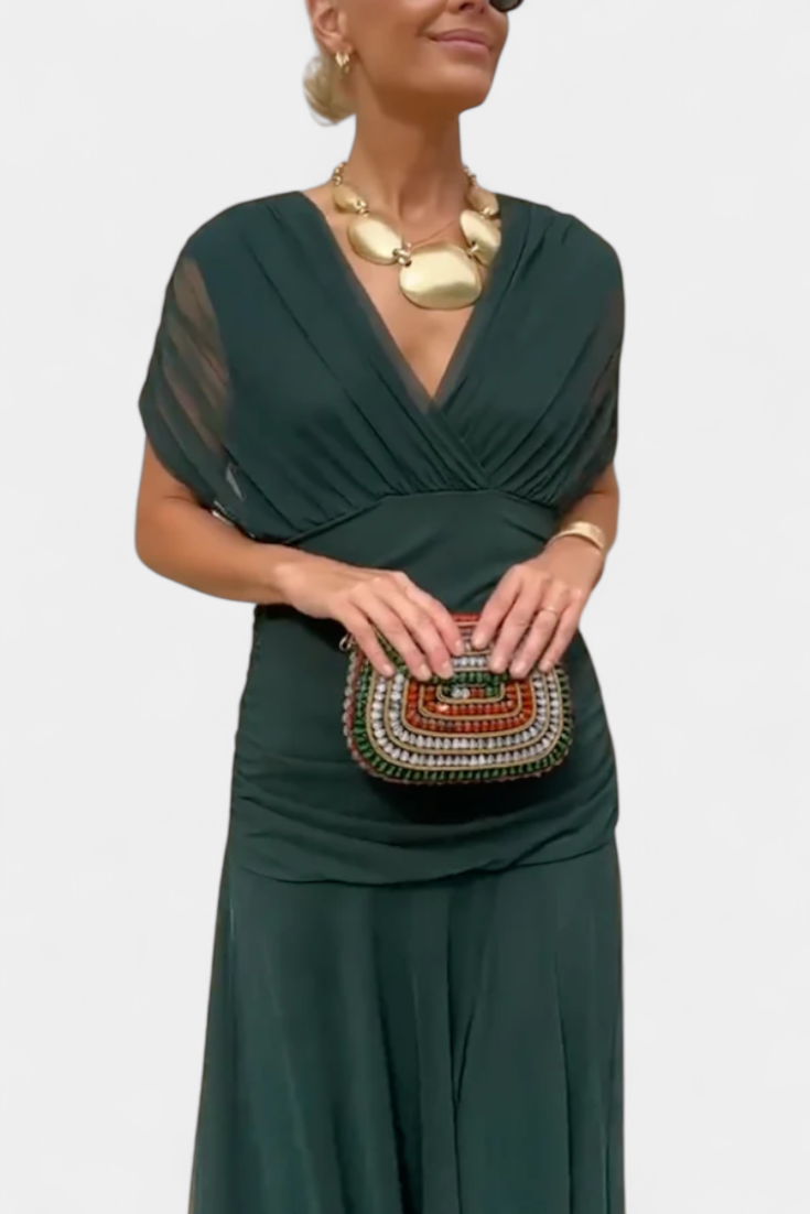 Laluna® | Elegant Dress with V-Neck