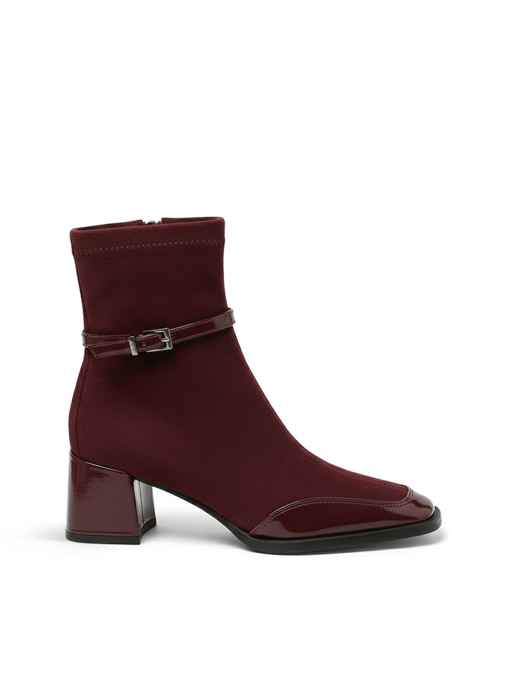 Romany | Elegant Ankle Boots in Eco-Suede with Medium Heel