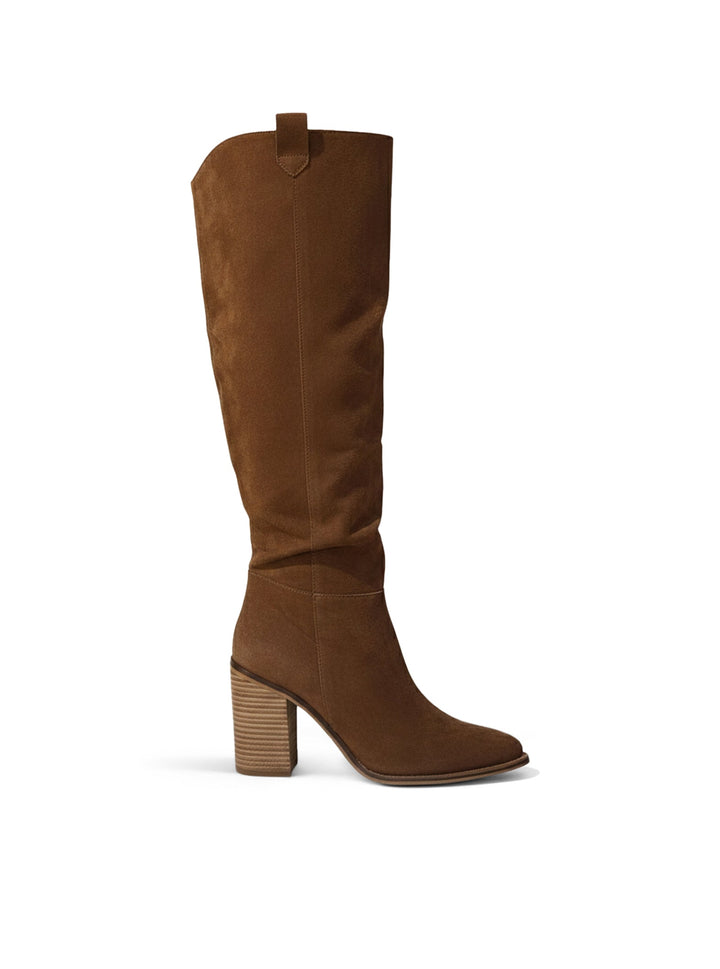 High Western Style Boots with Stable Heel